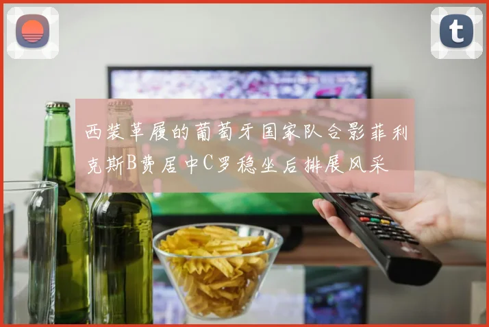 西装革履的葡萄牙国家队合影菲利克斯B费居中C罗稳坐后排展风采